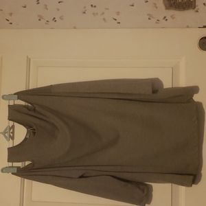 Zara gray peek a boo shoulder top